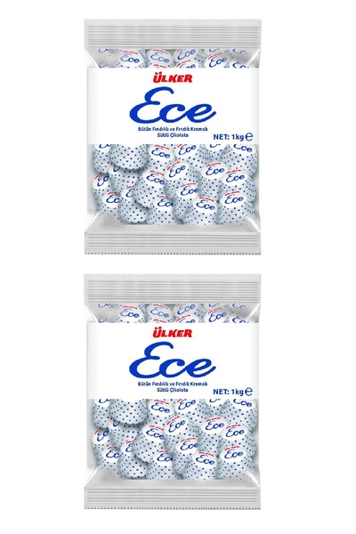 Ülker Ece Ikramlık Çikolata Fındıklı 1 Kg X 2 Adet