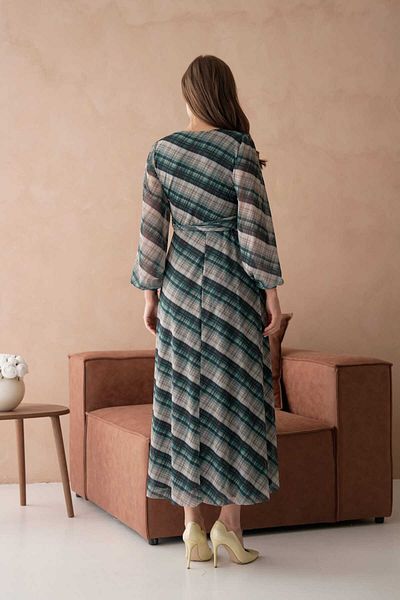 CİXAPLE Printed V-Neck Maxi Dress