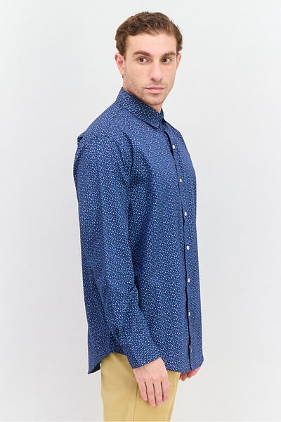VAN HEUSEN Men Regular Fit Long Sleeve All Over Printed Dress Shirt, Multicolor
