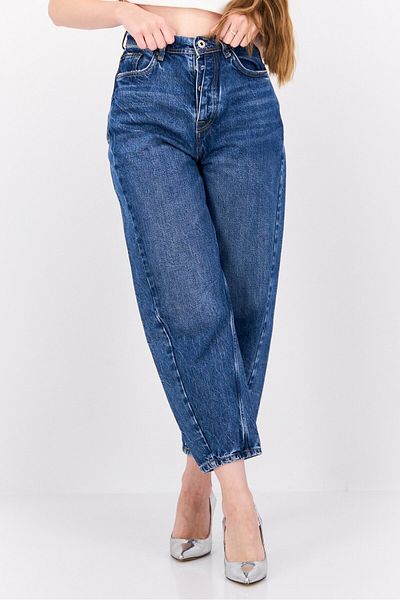 Pepe Jeans Women Balloon Fit Addison No Stretch Jeans, Wash Blue