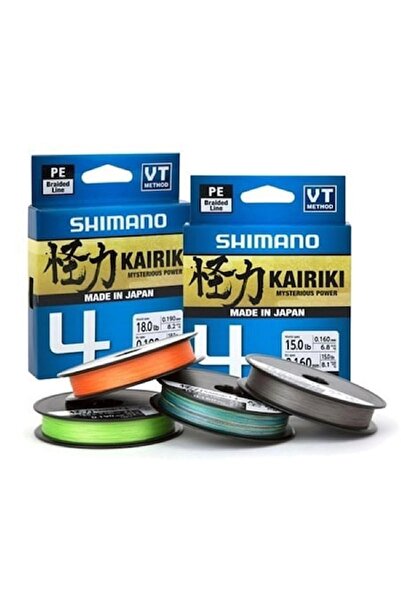 Shimano Kairiki 4 Steel Gray (Gri) 0,16 300Mt 4Kat İp Misina