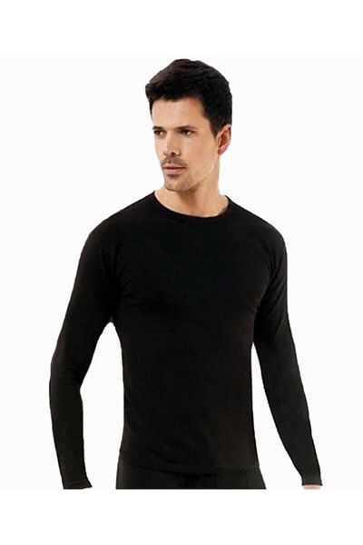 ENTAHA Black Tutku Men's Thermal Top - Long Sleeve Undershirt Underwear