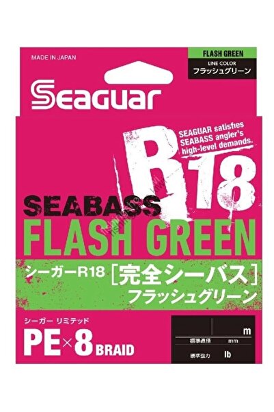 seaguar Flash Green PE 1.5 150mt Açık Yeşil 8kat Örgü İp Misina