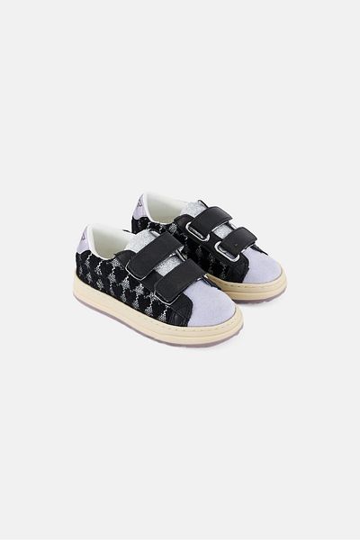 Steve Madden Toddlers Girl Tmolly Velcro Shoes, Black