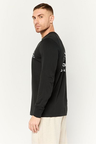adidas Men Sportwear Fit Long Sleeves Outdoor T-shirt, Black