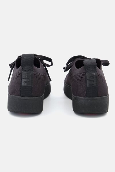 Fitflop Women Rally E01 Multi-Knit Lace Up Casual Shoes, Black