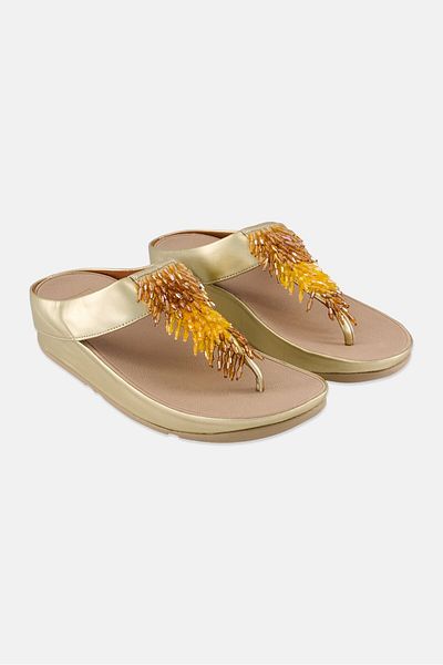 Fitflop Women Rumba Ombre Thongs Sandals, Grey