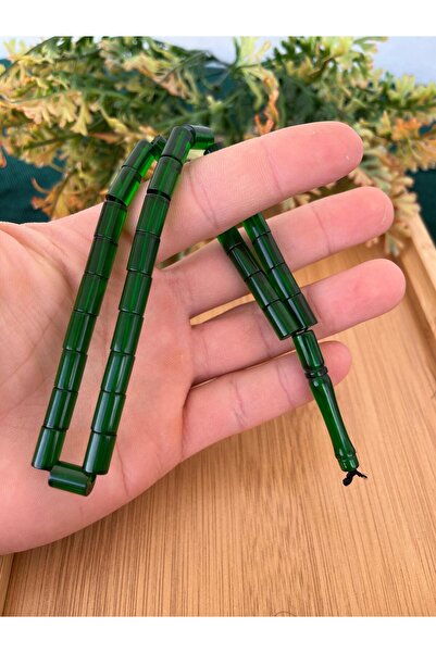 ulaşaksesuar Gift Special Boxed Green Ottoman Old Cutting Model Crimping Tasseled Rosary