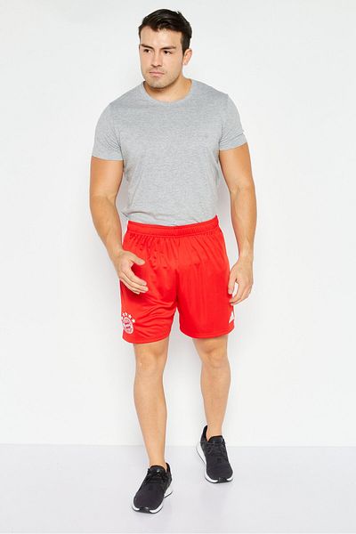 adidas Men Sportwear Fit Embroidered Fc Bayern Munich Football Shorts, Red