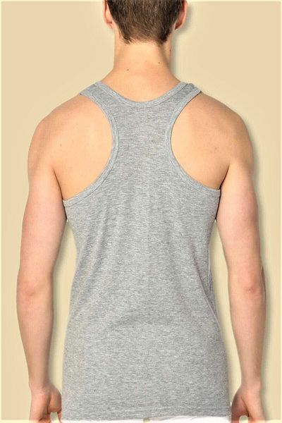 KEYAL Passion Men's Ribbed Undershirt 6 Pieces Gray