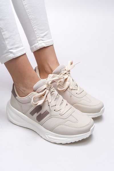 Riccon Tenis de damă bej Edethaela 0012615