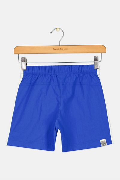 The Giving Movement Kids Girl Embroidered Basic Short, Blue