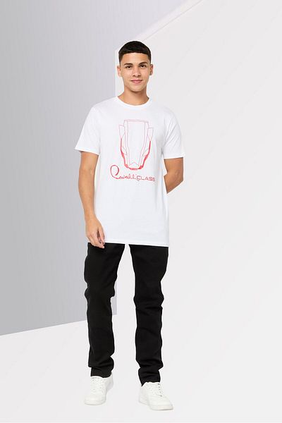Cavalli Class Men Crew Neck Short Sleeve Graphic Print T-shirts, White