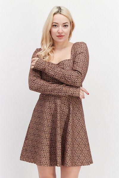 Pamela x NA-KD Reborn Pamela X Na-kd Women Animal Print Mini Casual Dress, Multicolor