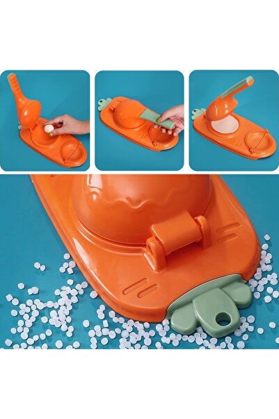 Skygo Havuç Tasarımlı Şık Pratik Börek Mantı Hamuru Presleme Börek Yapma Kalıbı