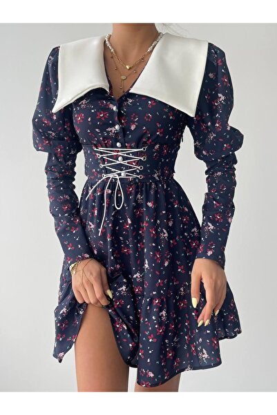 buğrahayalin    Dreamy Rope Detailed Mini Dress