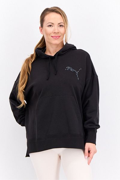 Puma Women Sportswear Fit Long Sleeves Outdoor Sweatshirt, Black