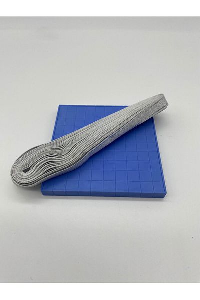 Ak Tuhafiye Ασημί-Ασημί 1 cm 10 μέτρα Πλήρες γκλίτερ, Decor-Bundle-Προίκα και δώρο ειδικής περίστασης