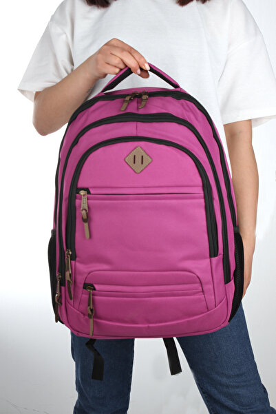 By Hakan Unisex Daily School Travel Backpack Gk19 Lilac