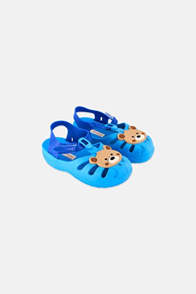 Ipanema Kids Girl Velcro Closure Sandal, Light Blue Combo