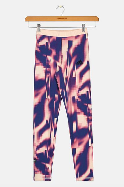 adidas Kids Girl 3 Stripes Trainig Tights, Peach