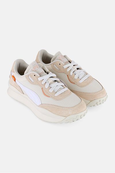 Puma Kids Boy Style Rider Play On Lace Up Outdoor Shoes, Off White
