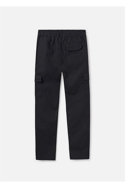 MAYORAL Pantaloni cargo de in pentru băiat negri 6526