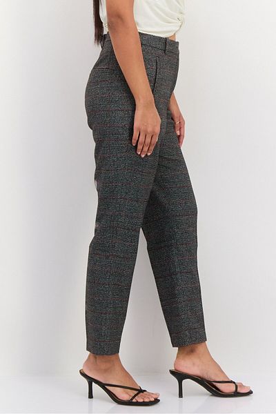 Esprit Women Regular Fit Inseam Straight Leg Pants, Dark Grey