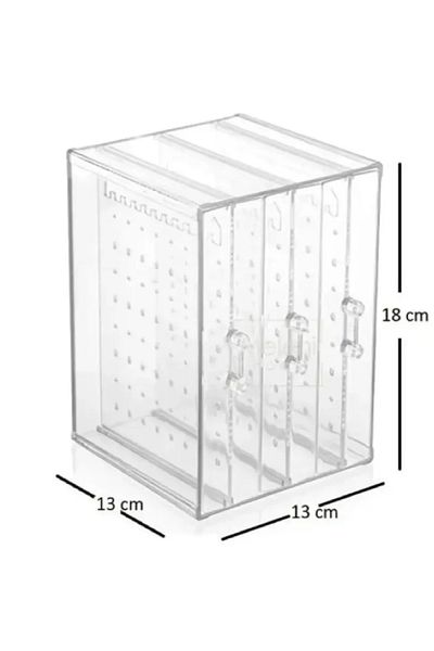 Roza's Home 3 Drawers Necklace Earring Jewelry Organizer Organizer Stand Jewelry Box Jewelry Stand