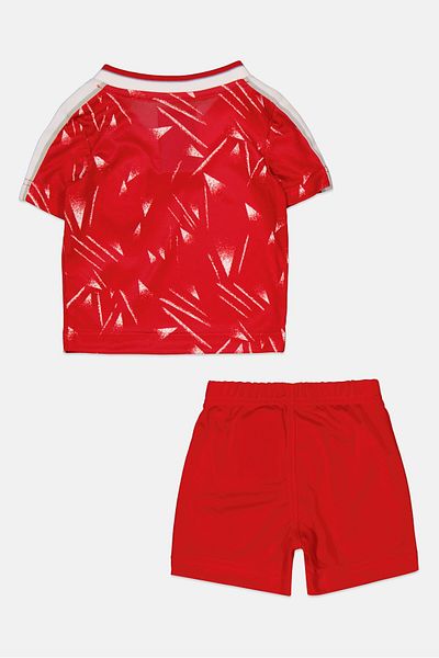 Liverpool Toddlers Boy 2 Piece Graphic Print T-shirt And Short Set, Red