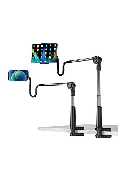 Juo 360° Dönen Uzun Kollu Ayarlanabilir Tablet Ve Telefon Tutucu Stand
