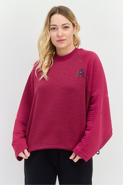 adidas Women Sportswear Fit Long Sleeve Training Sweatshirt, Purple
