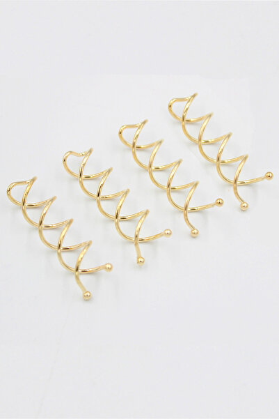 AURRARİ 4 bucăți Spin Hair Styling Gold Color Ascuns Hair Hair Coc Barrette