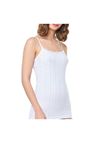 Tutku Jakarlı Ip Askı Atlet (6 Adet) | Beyaz Yeni Sezon