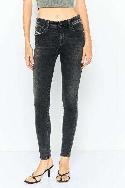 Diesel بنطلون جينز نسائي ضيق للغاية 2017 قابل للتمدد من Slandy Washed، أسود