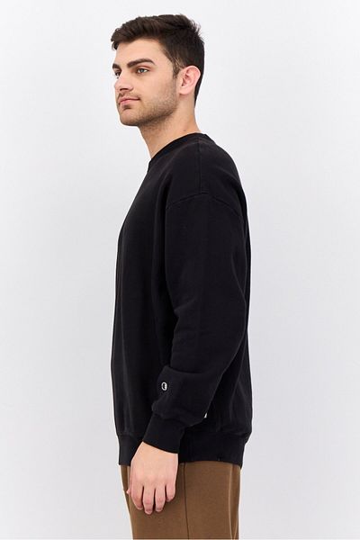 Champion Men Sportswear Fit Long Sleeves Running Sweatshirt, Black