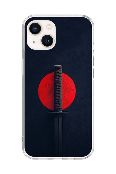 Dali Design حافظة شفافة متوافقة مع هاتف iPhone 14 بتصميم سيف الساموراي