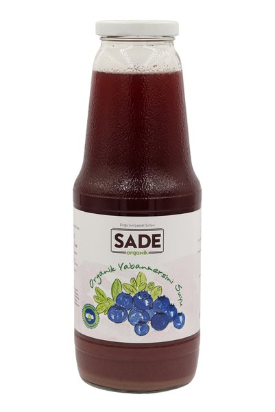 Sade Organik Yaban Mersini Suyu 1000 Ml