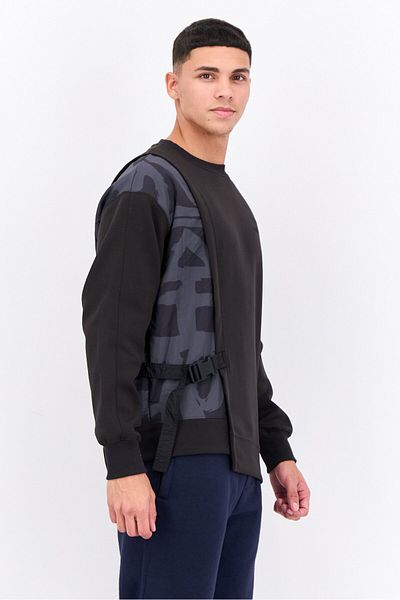 Puma Men Sportswear Fit Long Sleeve Outdoor Sweatshirts, Black