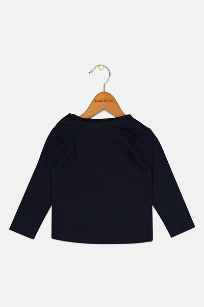 s.Oliver Toddlers Girls Graphic Print Top, Navy