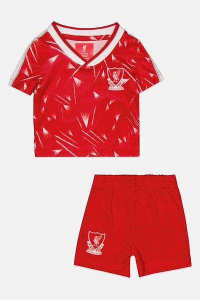 Liverpool Toddlers Boy 2 Piece Graphic Print T-shirt And Short Set, Red