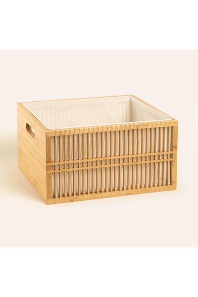 Zsa Zsa Zsu Dalı Bambu Sepet 38x33x20 Cm Natural
