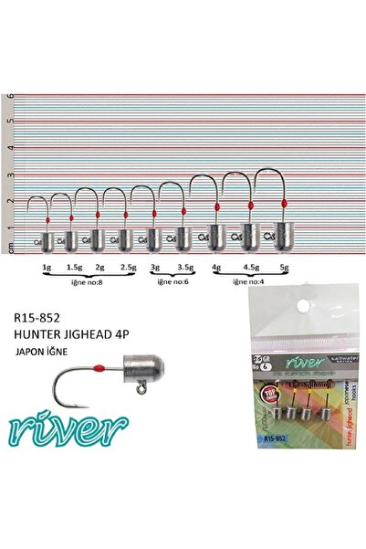 RİVER Jighead Hunter 4’Lü Paket 1Gr