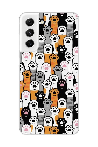 Dali Design Transparent Case Compatible with Samsung Galaxy S21 Fe Design Cats 3