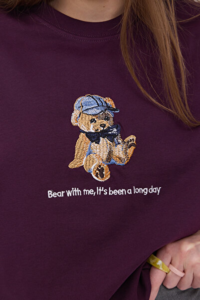 Addax Футболка з вишитим ведмедиком P10405