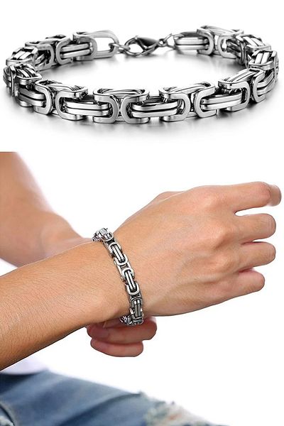 Takı Dükkanı 6mm King Model Men's Bracelet - Gift Scb29