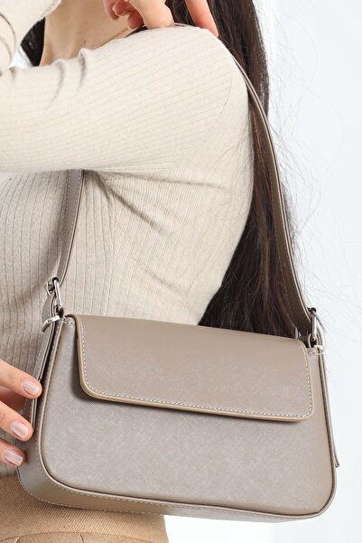 stilfest Daily Minimal Covered Women's Shoulder and Shoulder Bag Mink