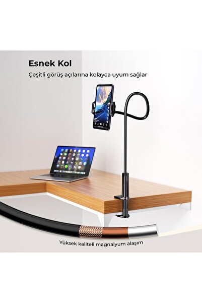Juo 70 cm Acrobat Flexible Tablet and Phone Holder Stand Black