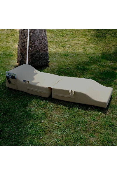 XPERMATE Katlanır Şezlong Minder Ve Puf Seti Su Itici Ve Uv Korumalı Kumaş Be...