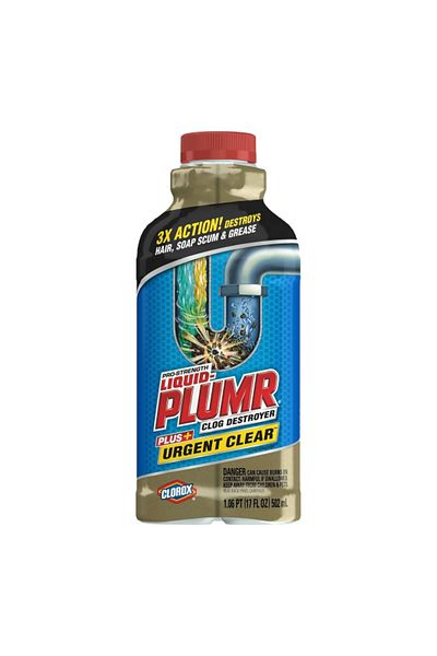 Liquid Plumr High-Performance Fast-Acting Urgent Clear Clog Destroyer 502ml